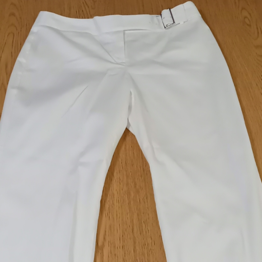 Express white crop pants